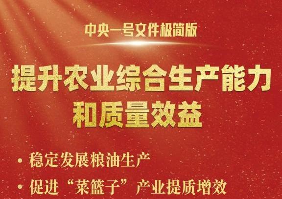 中央一號(hào)文件，極簡(jiǎn)版來(lái)了！